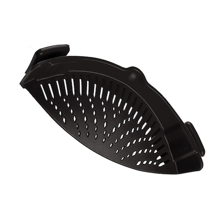 1947Kitchen Heat Resistance Easy Snap Silicone Kitchen Strainer, Black TI-SNSKS-BLA